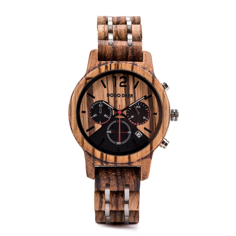 Orologio uomo legno casual