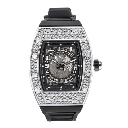 Orologio uomo cristalli silicone