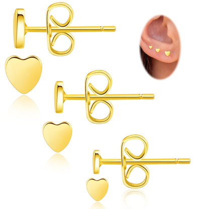Orecchini placcati oro in ottone
