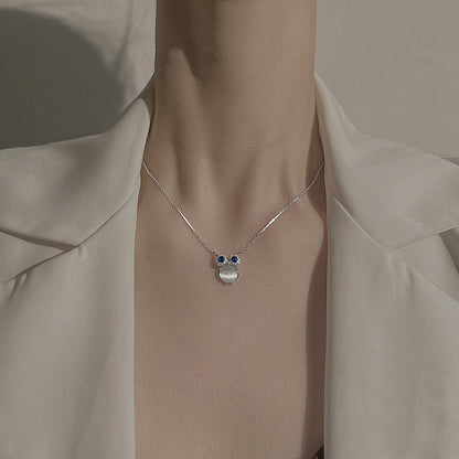 Collana con gufo in opale