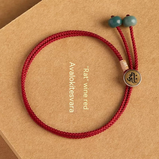 Bracciale coppia coniglio intrecciato