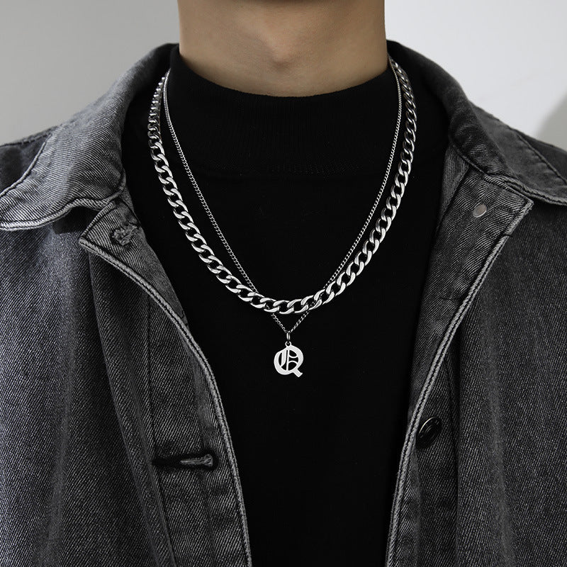 Collana Lettera Titanio