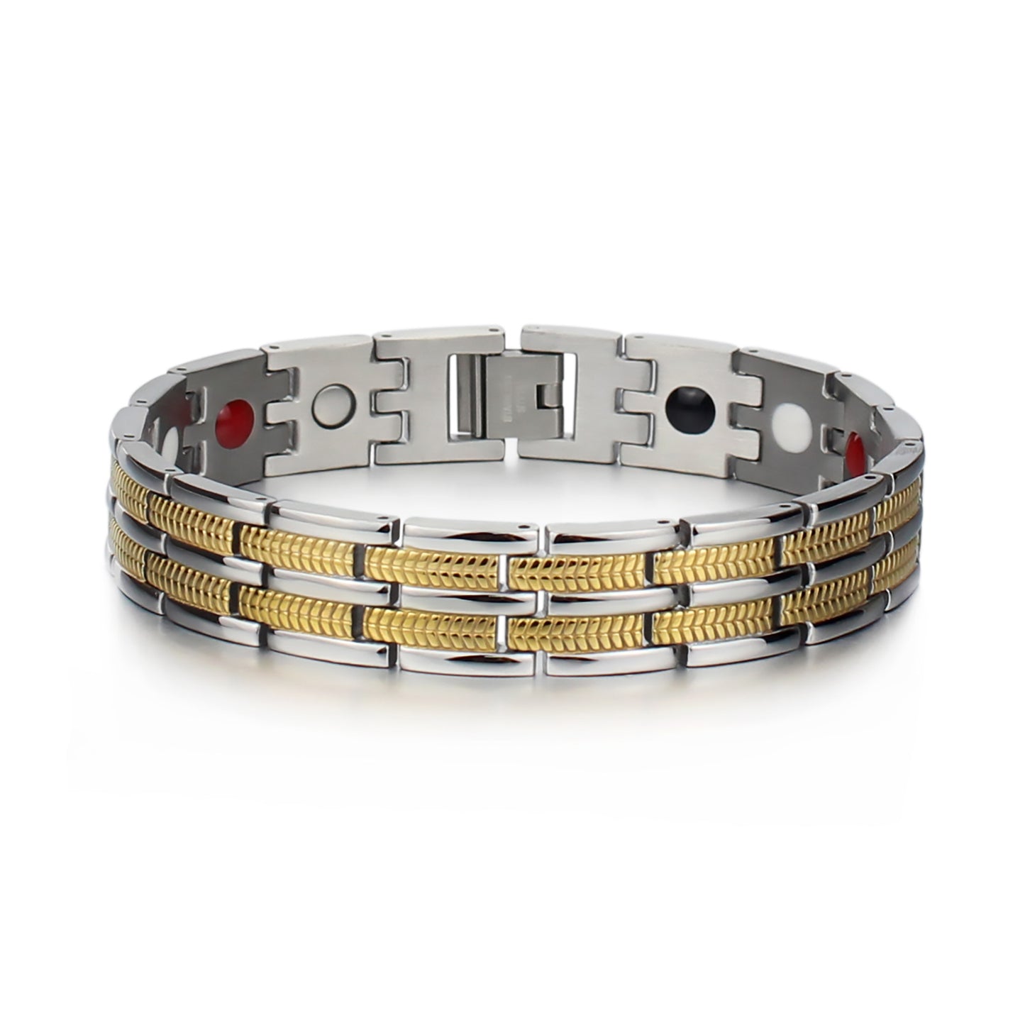 Braccialetto magnetico titanio oro