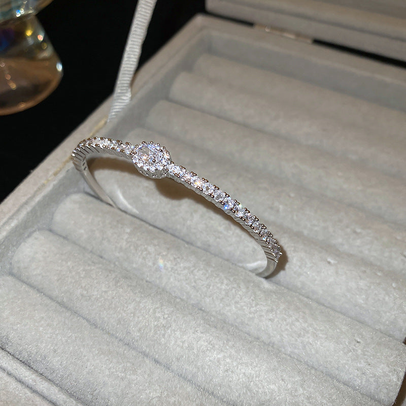 Bracciale Doppio Fiore Zircone
