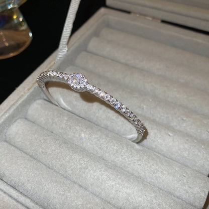 Bracciale Doppio Fiore Zircone
