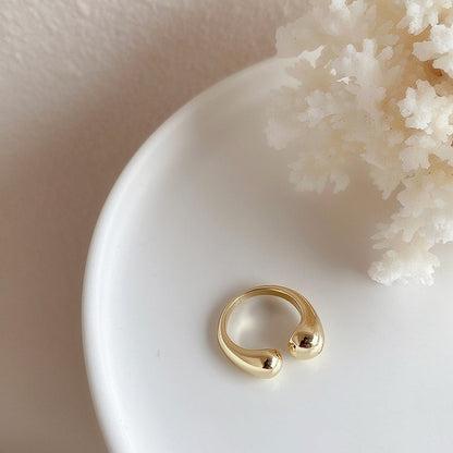 Anello regolabile placcato oro