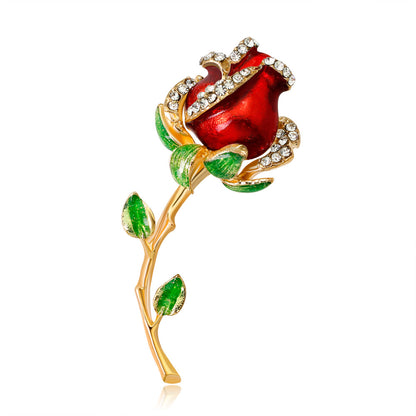 Spilla fiore rosa corsage