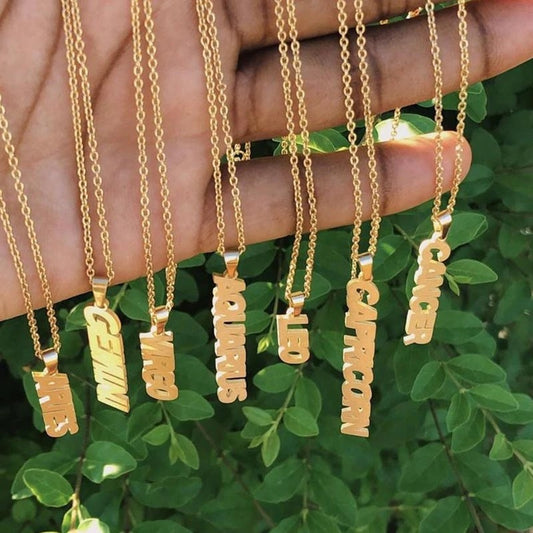Collana Zodiaco in acciaio inossidabile da clavicola