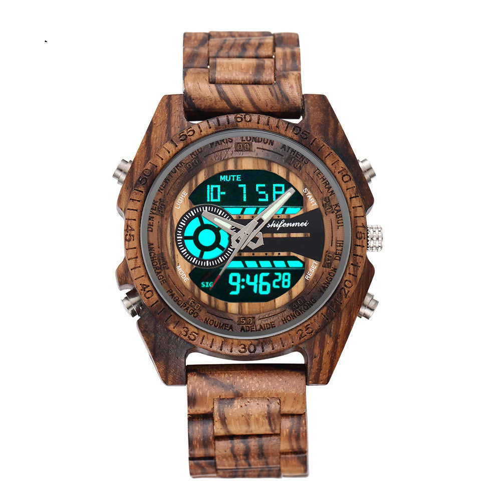 Orologio in legno al quarzo classico