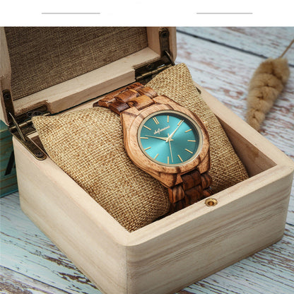 Orologio in legno e acciaio
