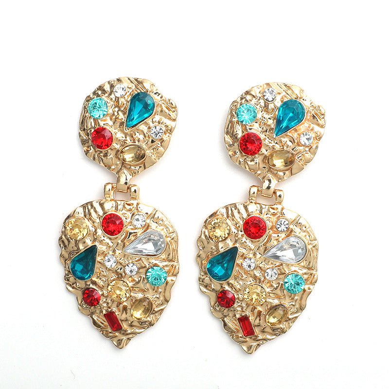 Orecchini barocchi strass