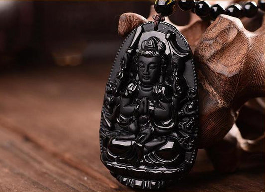 Collana zodiaco ossidiana