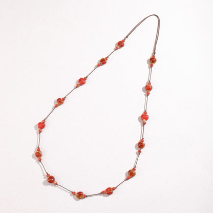 Collana cuore ceramica colorata