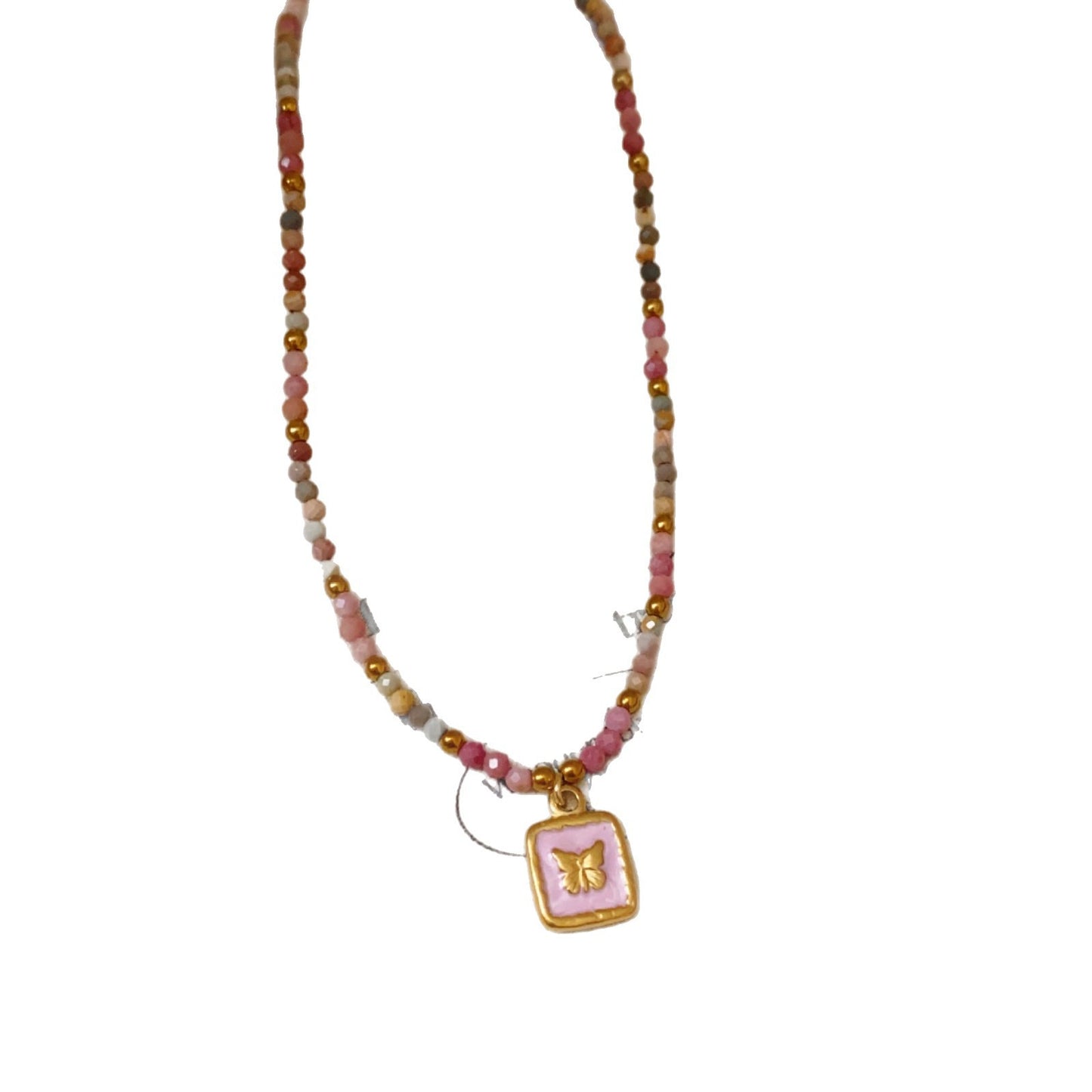 Collana agata rossa gocciolata