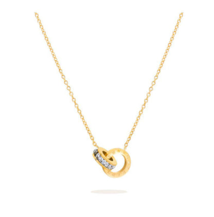 Collana Doppia Titanio