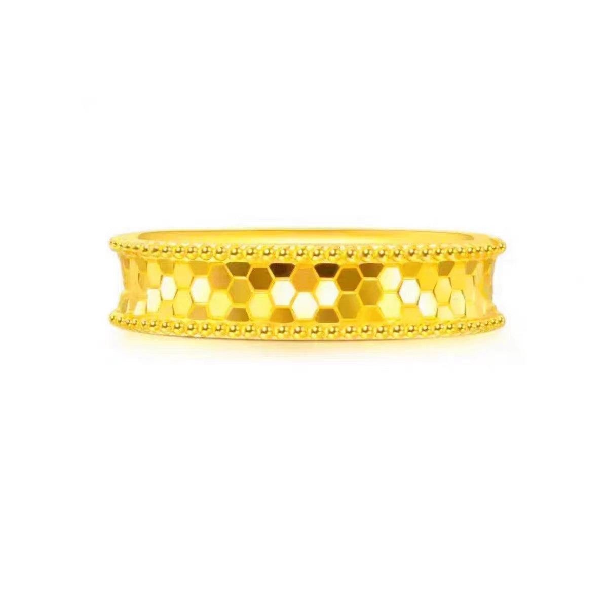 Anello ottone placcato oro
