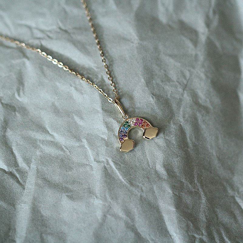Ciondolo zircone arcobaleno
