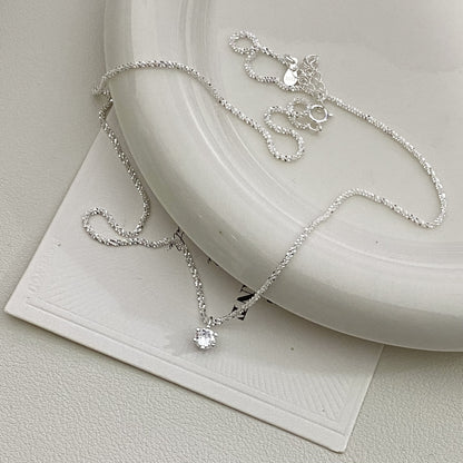 Collana zircone bianco