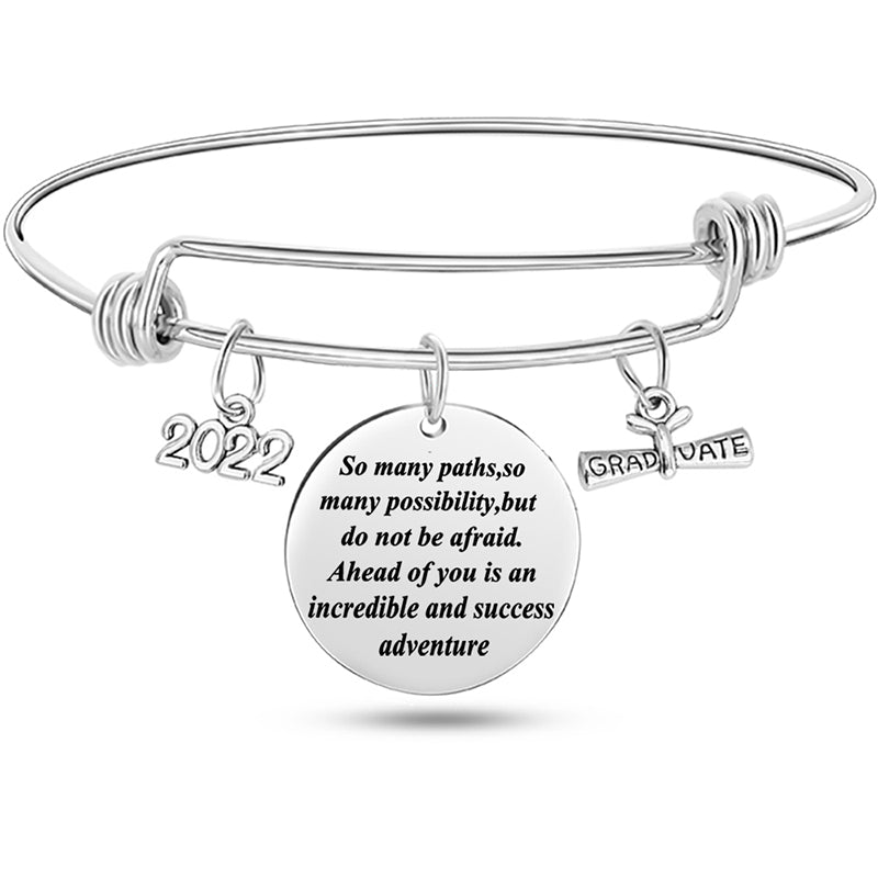 Braccialetto charm diploma regolabile