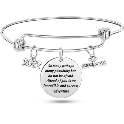 Braccialetto charm diploma regolabile