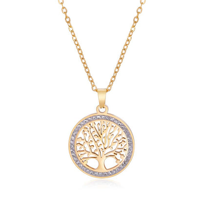 Collana albero vuoto diamanti