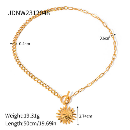 Orecchini girasole martellato