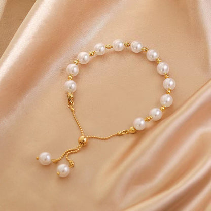 Bracciale perle regolabile