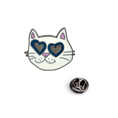 Spilla gatto cartoon gocciolante