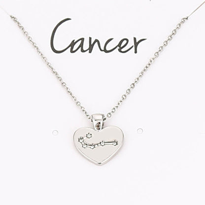 Collana Zodiaco con pendente diamante
