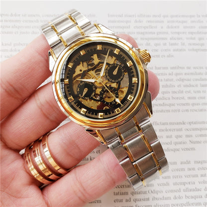 Orologio uomo meccanico con cinturino