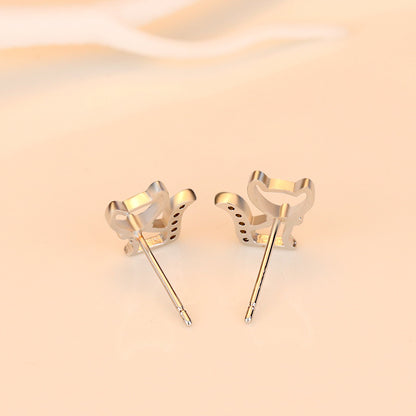 Orecchini argento zircone farfalla