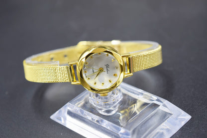 Orologio cinturino a maglia quadrante piccolo