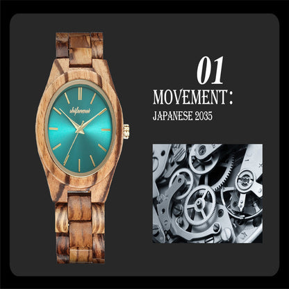 Orologio in legno e acciaio