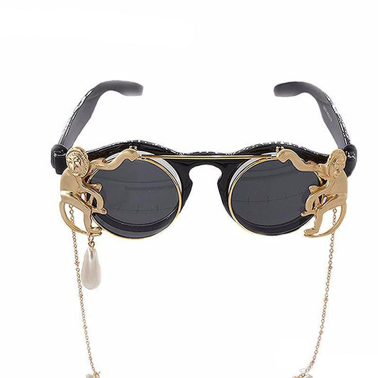 Occhiali da sole steampunk vintage