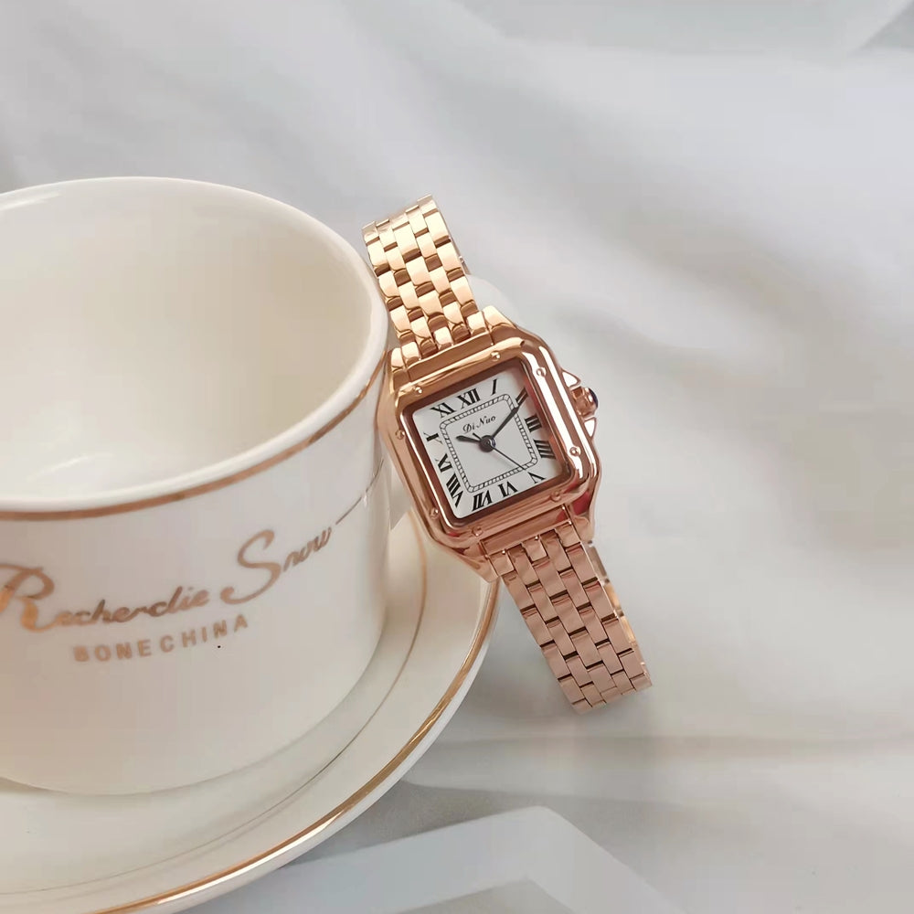 Orologio quadrato acciaio al quarzo