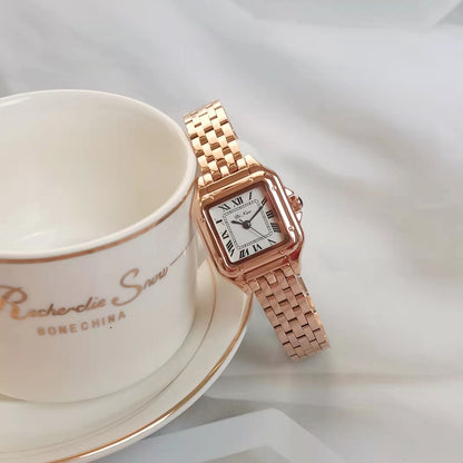 Orologio quadrato acciaio al quarzo