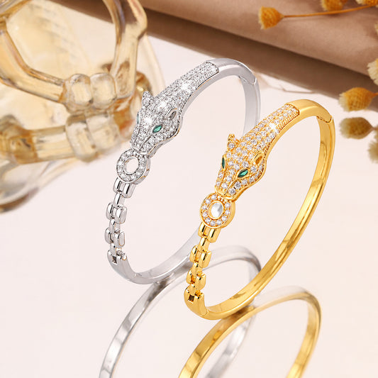 Bracciale Leopardo Zircone