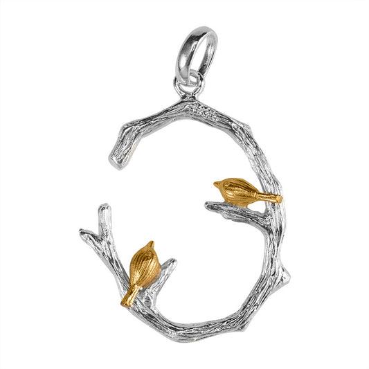 Anello uccello argento