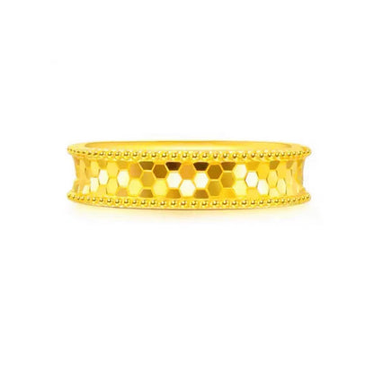 Anello ottone placcato oro