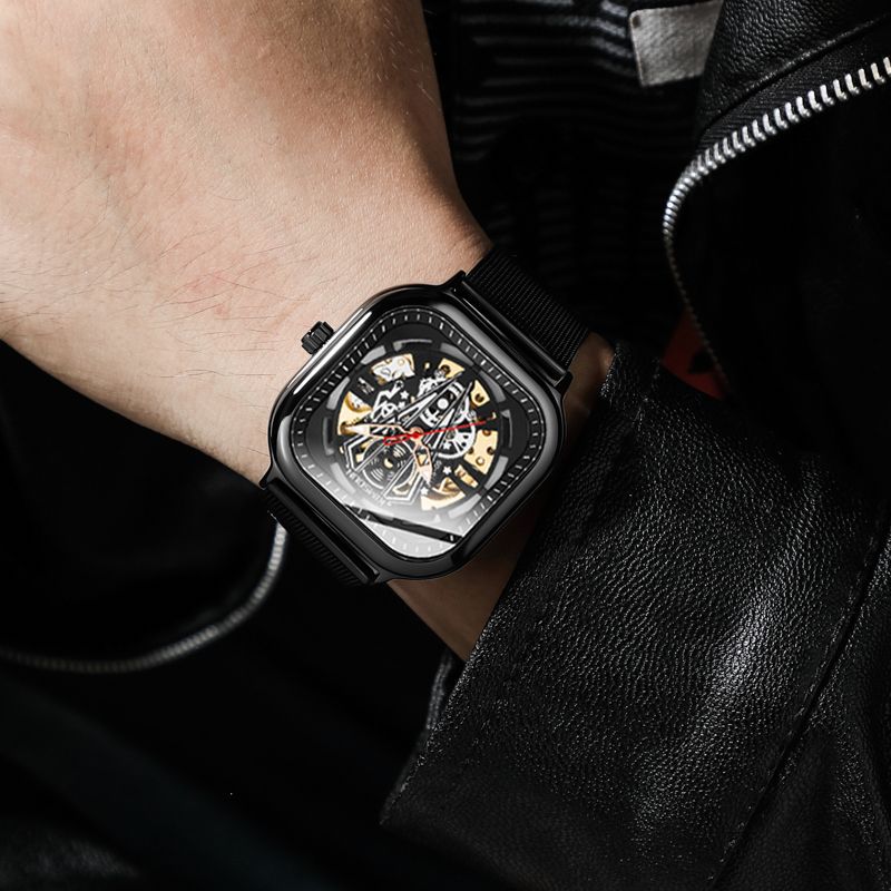 Orologio uomo scheletrato meccanico