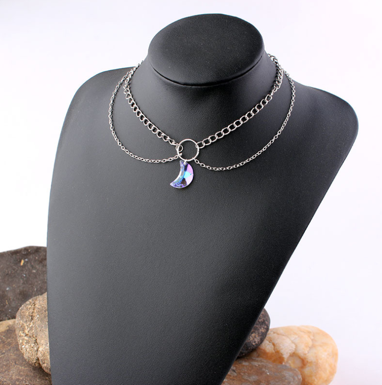 Collana luna di cristallo