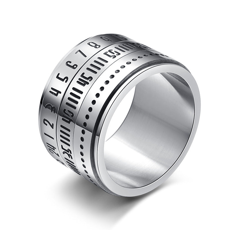 Anello con numeri girevoli