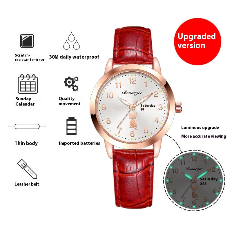 Orologio donna impermeabile Luminoso Semplice