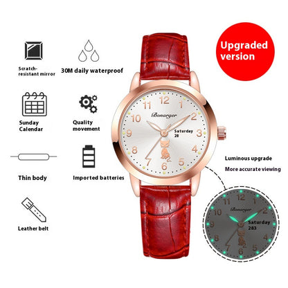 Orologio donna impermeabile Luminoso Semplice