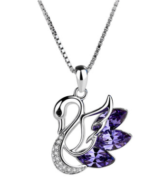 Collana Cigno Glitter