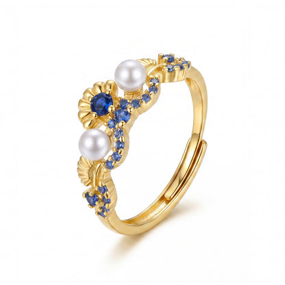 Anello conchiglia madreperla