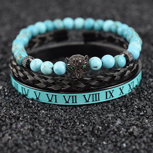 Bracciale leopardo verde