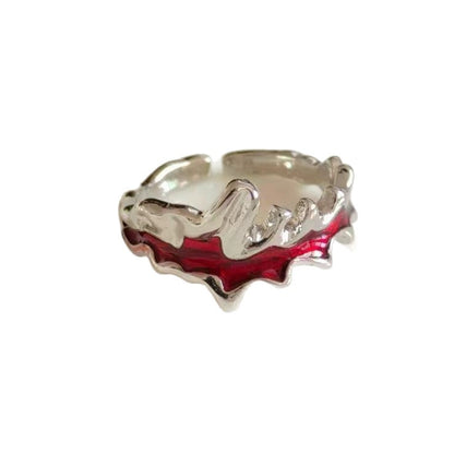 Anello aperto rosso francese