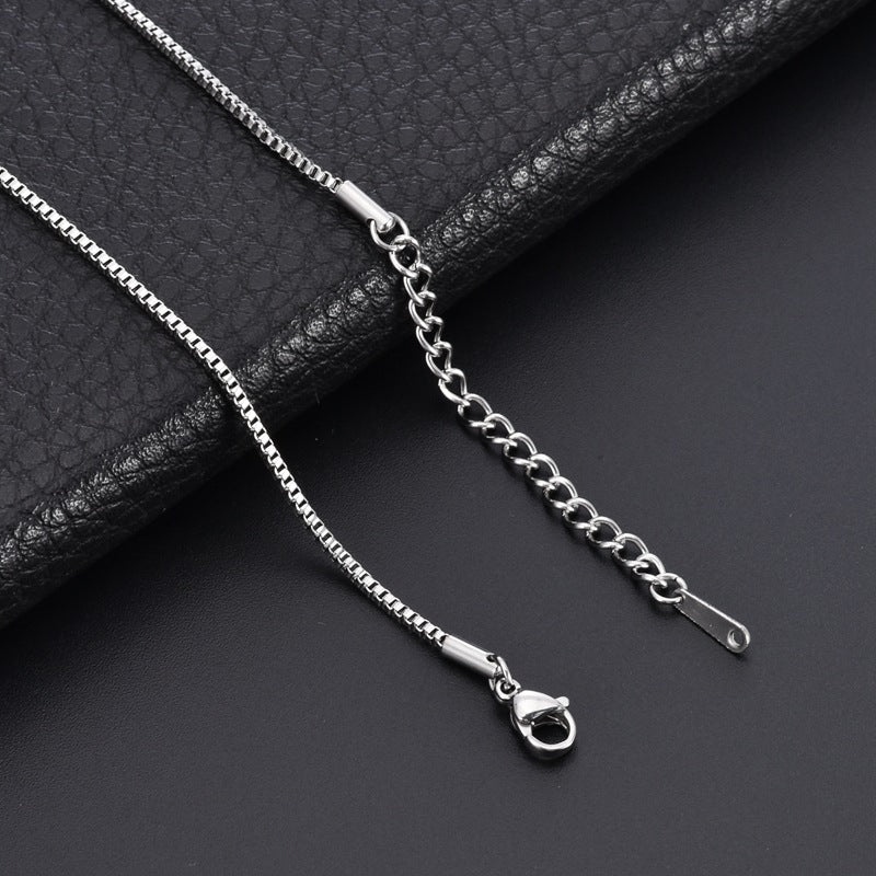 Collana catena dorata box chain