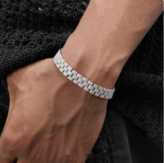Braccialetto tennis platino diamanti